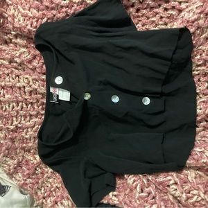 Black crop top